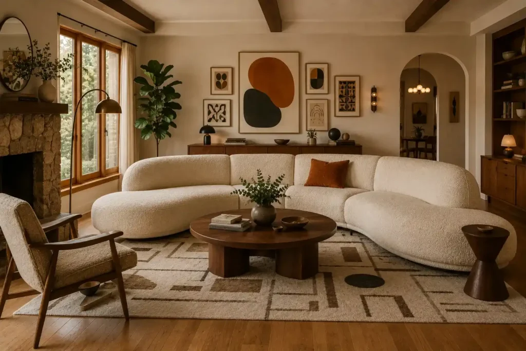 13. Curved Sectional Sofa