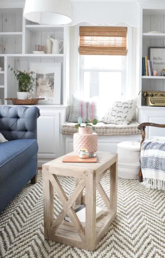 12. DIY White Milk Stool