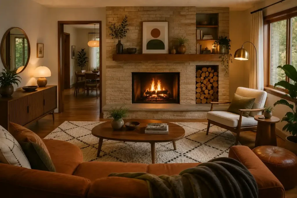 19. Retro Fireplace Surround