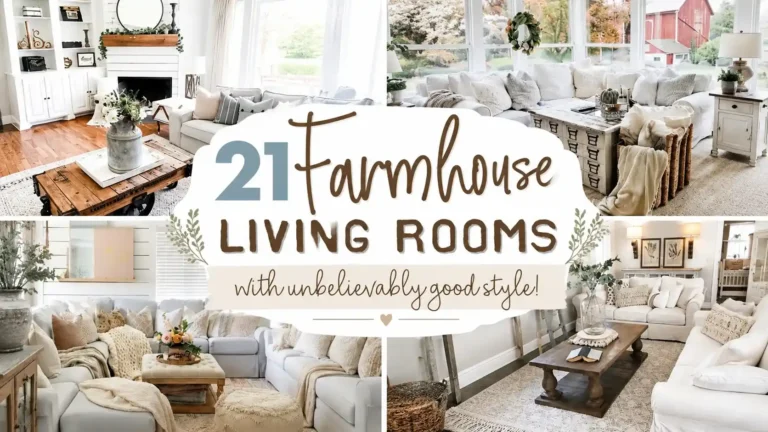 21 Modern Farmhouse Living Room Decor Ideas