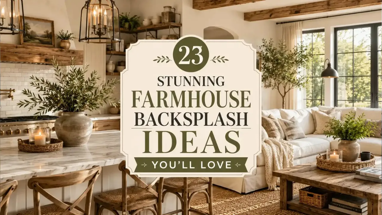 23 Stunning Farmhouse Backsplash Ideas For You