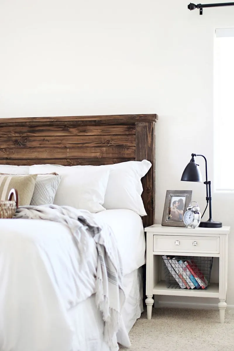 3. DIY Farmhouse Headboard