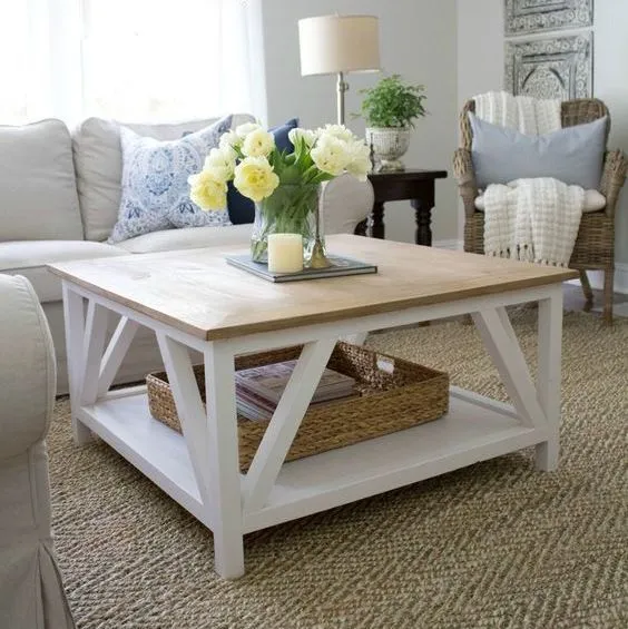 9. DIY Modern Farmhouse Coffee Table