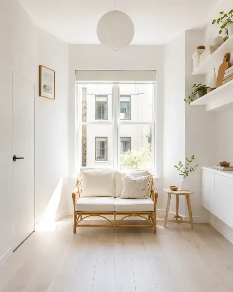 A Petite Rattan Loveseat Made for Two