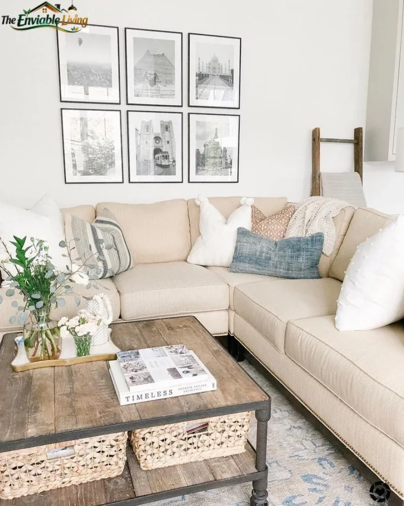 Beige Sectional Sofa