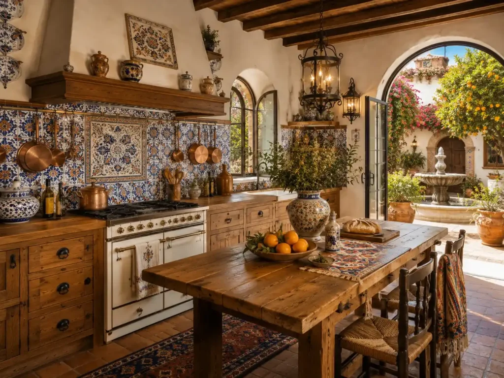 Colorful Spanish Pattern Tile Farmhouse