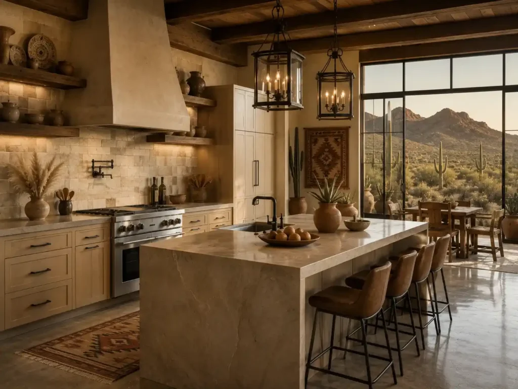 Desert Ranch Limestone Farmhouse