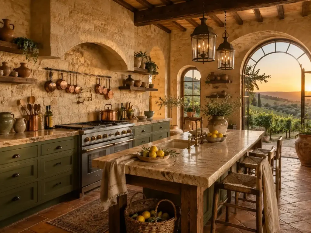 Mediterranean Limestone Farmhouse