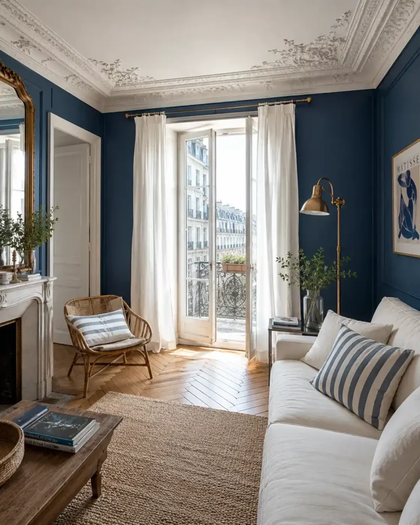 One Ocean Blue Accent Wall Instead of Four