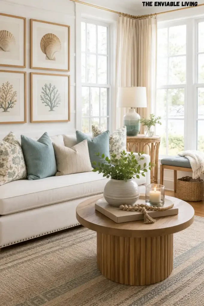 Open Coastal Living Room with Floor-to-Ceiling Ocean Views