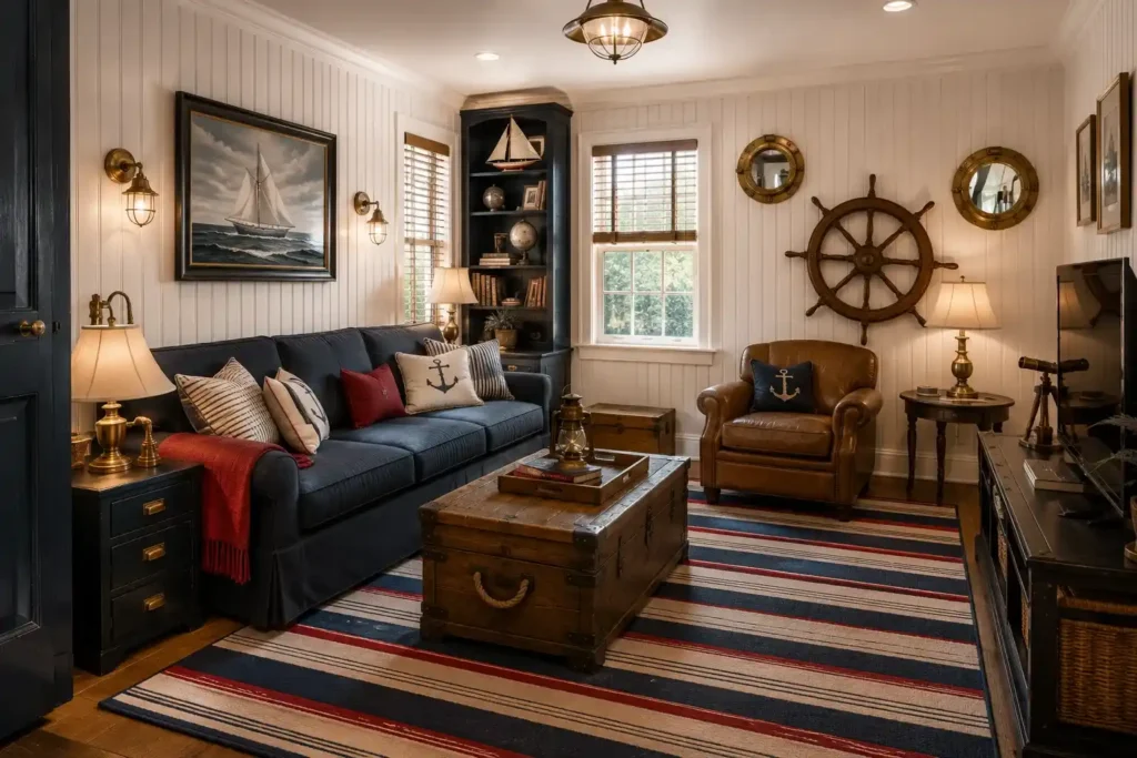 Striped Nautical Throw Pillows