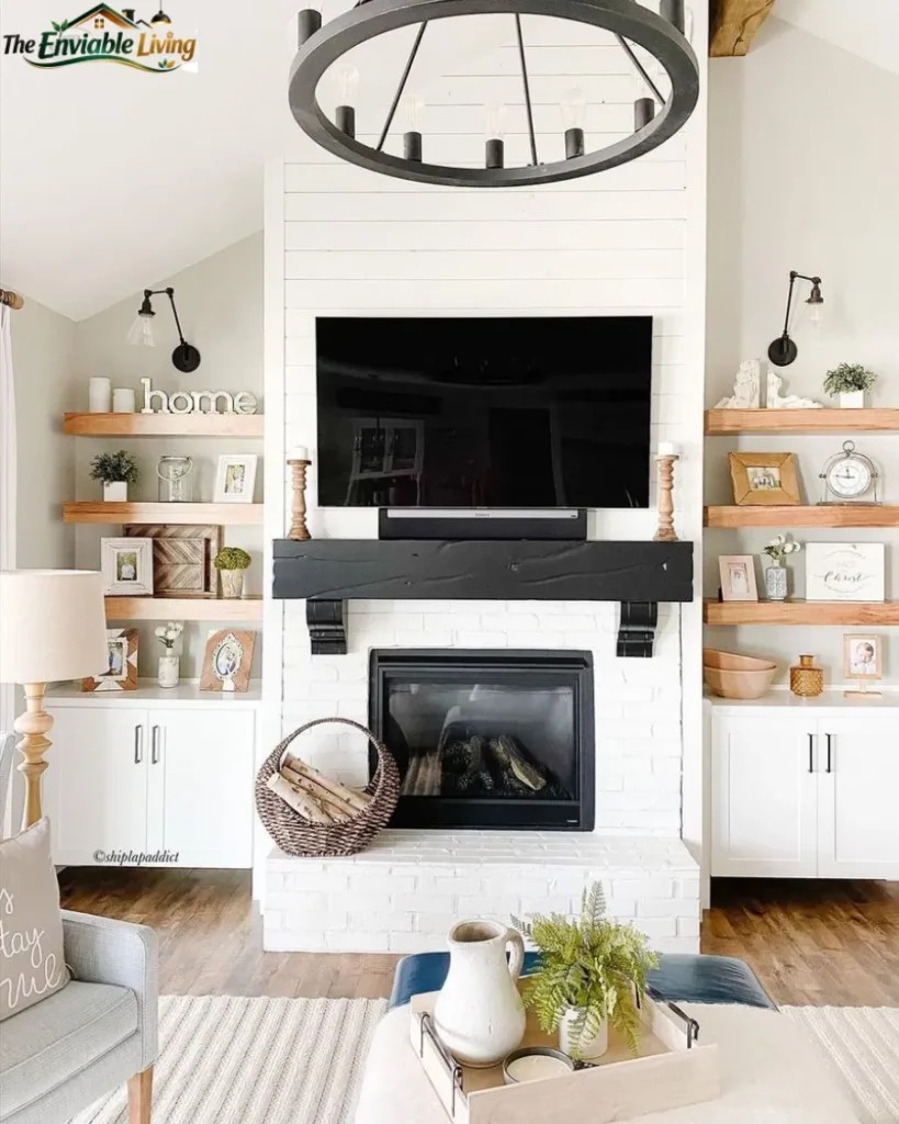 TV Above Mantel