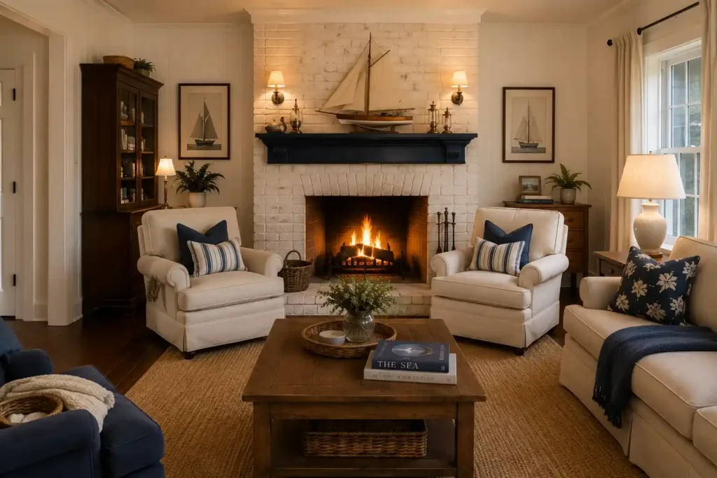 Vintage Sailboat and Nautical Accents